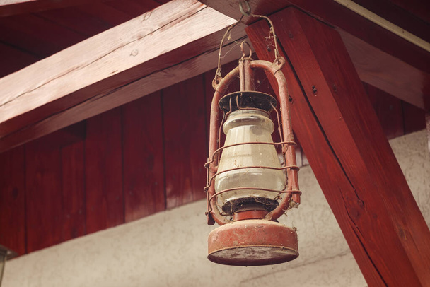 Antigua lámpara de gas vintage. - Foto, Imagen