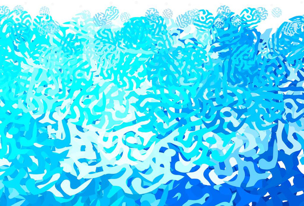 Textura vectorial azul claro con formas abstractas. Ilustración con formas de degradado de colores en estilo abstracto. Fondo para un teléfono celular. - Vector, imagen