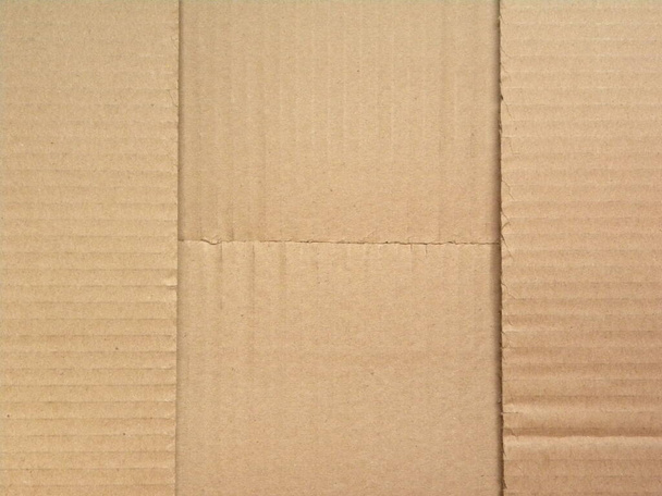 Dentro de la caja de cartón de color marrón vacío fondo texturizado - Foto, imagen