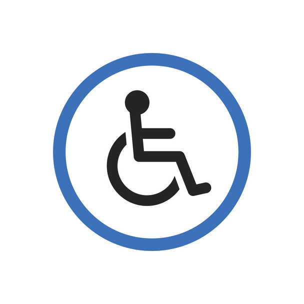 Grafický vektor ikon vypnuto handicap - Vektor, obrázek