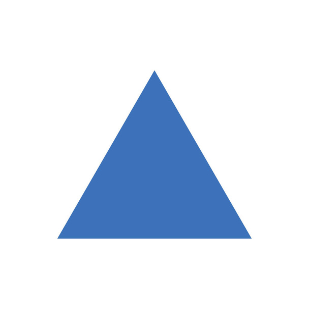 Üçgen yukarı ok veya piramit çizgi sanat vektörü simgesi - Vektör, Görsel