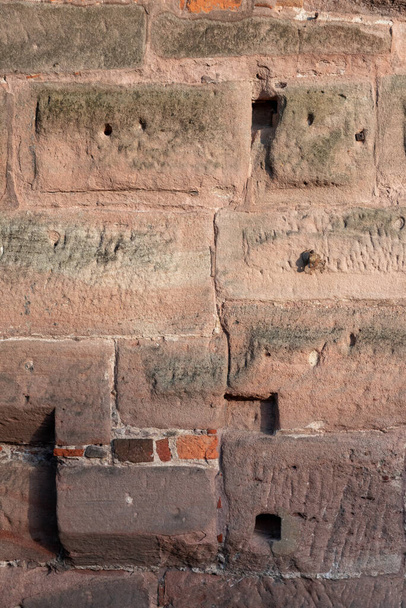 Fundo abstrato com parede de tijolo rebocada
  - Foto, Imagem