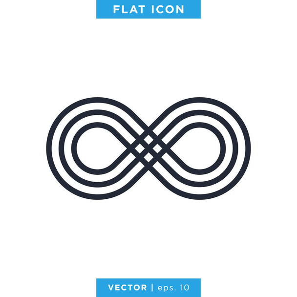 Infinity Icon Vector Logo Design Template - Vector, Image