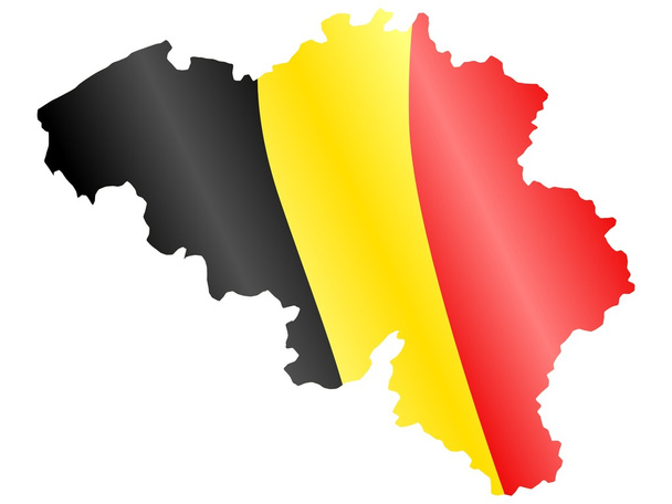 Národní barvy z Belgie - Vektor, obrázek