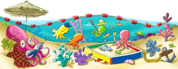 Octopus kindergarten - Zdjęcie, obraz