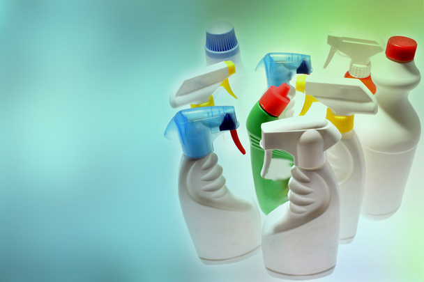 reinigen van flessen - Foto, afbeelding