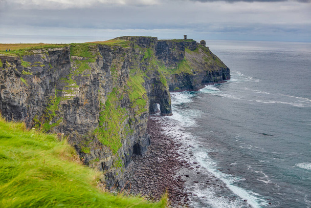 Vue sur la falaise des falaises de Moher en Irlande - Photo, image