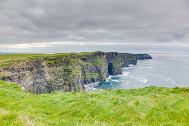 Panorama picture of the Cliffs of Moher at the west coast of Ireland - Photo, Image