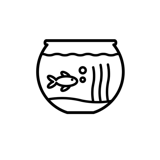 Illustration Vektorgrafik des Aquarium-Symbols Vorlage - Vektor, Bild