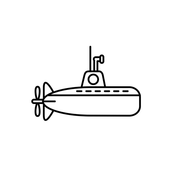Ilustrační vektorová grafika šablony ikon ponorky - Vektor, obrázek