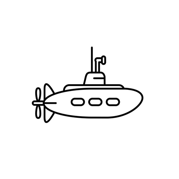 Illustration Graphique vectoriel du modèle d'icône de sous-marin - Vecteur, image