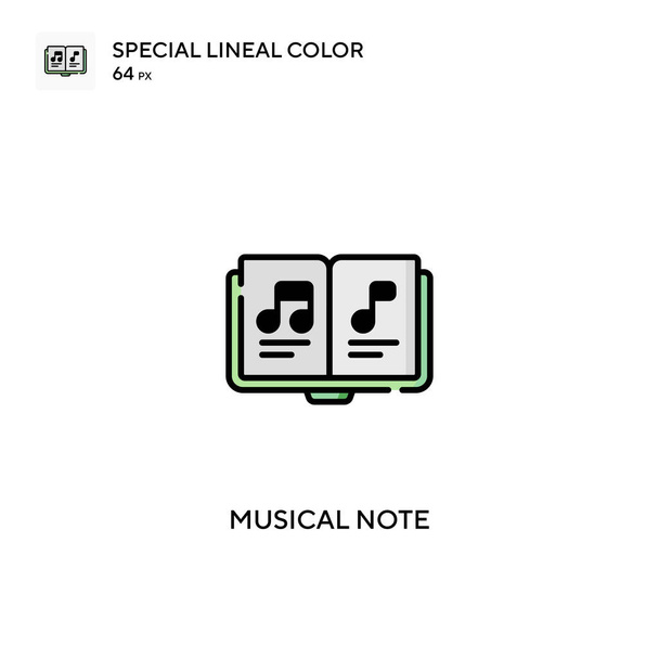 Μουσική σημείωση Ειδική lineal χρώμα διάνυσμα εικονίδιο. Μουσικά εικονίδια σημείωμα για το έργο της επιχείρησής σας - Διάνυσμα, εικόνα