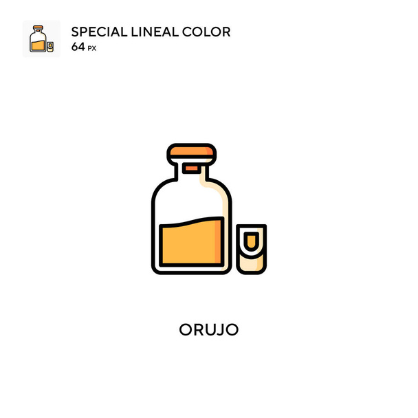 Orujo Спеціальна піктограма лінійного кольору. Піктограми Orujo для вашого бізнес-проекту
 - Вектор, зображення