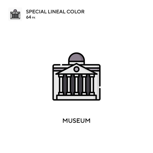 Museum Special lineal color vector icoon. Museum iconen voor uw business project - Vector, afbeelding