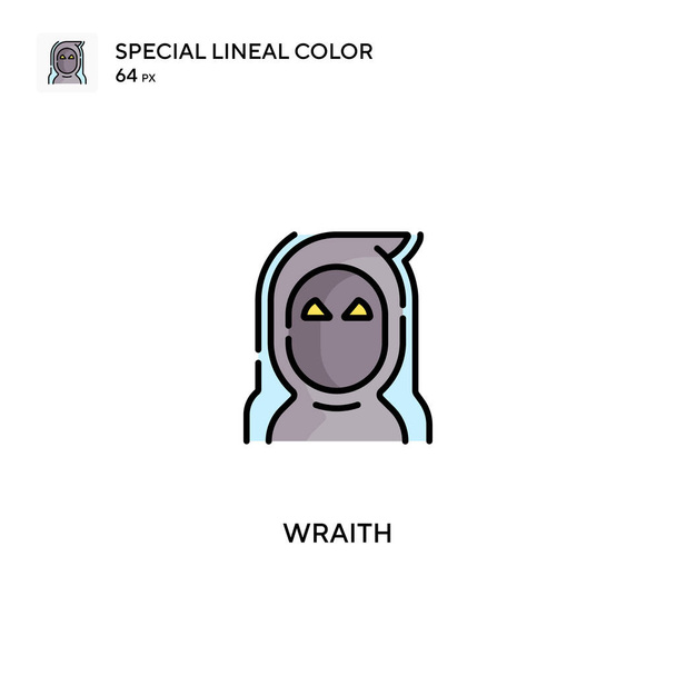 Wraith Special lineaarinen väri vektori kuvake. Wraithien kuvakkeet yrityksellesi - Vektori, kuva