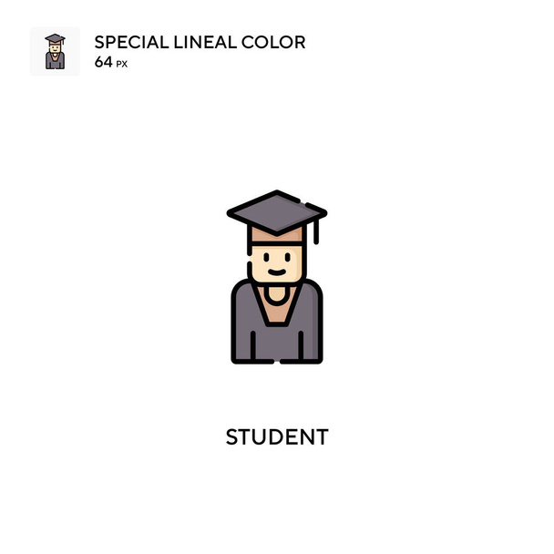 Studente Speciale icona vettoriale di colore lineare. Icone degli studenti per il tuo progetto aziendale - Vettoriali, immagini