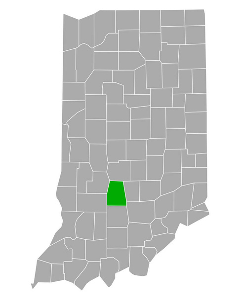 Mappa di Monroe in Indiana - Vettoriali, immagini