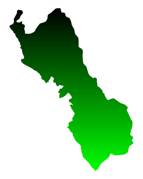 Mapa de Región Lima - Vector, imagen