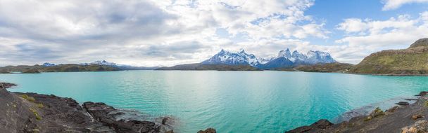 View on Lake Pehoe and Cerro Paine Grande - Photo, Image