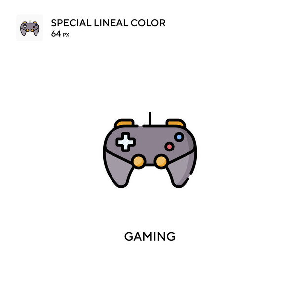Gaming Speciální lineární barevný vektor ikona. Herní ikony pro váš podnikatelský projekt - Vektor, obrázek