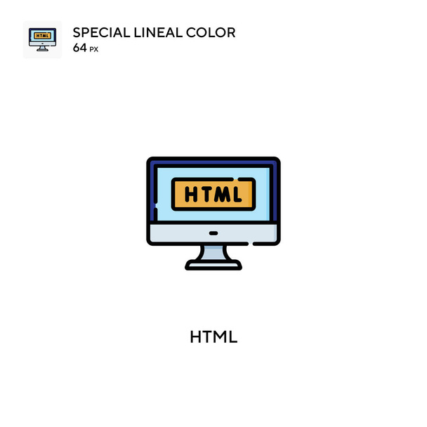 Html Ειδικό εικονίδιο διάνυσμα χρώματος σειράς. Εικονίδια Html για την επιχείρησή σας - Διάνυσμα, εικόνα