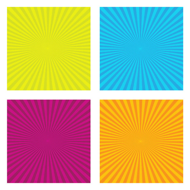 set of sunburst ray banner set, can be use to make poster - Vector, Image