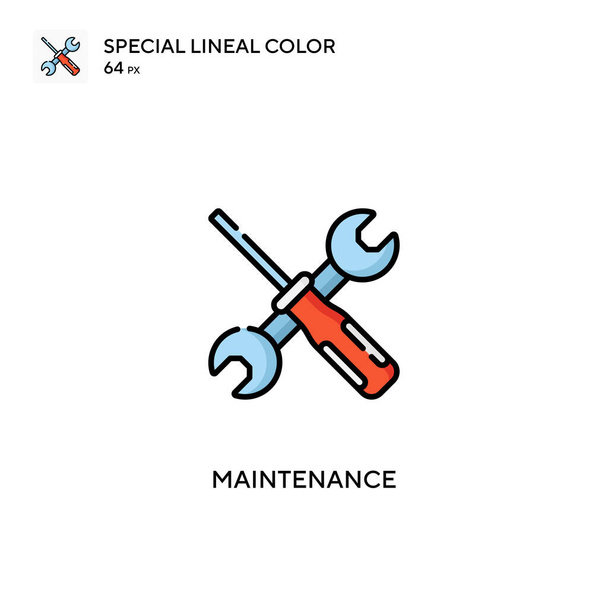 Maintenance Special lineal color vector icon. Maintenance icons for your business project - Vector, Image