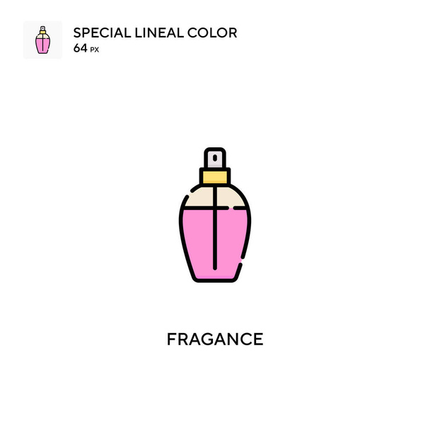 香り特殊線型カラーベクトルアイコン。ビジネスプロジェクトの香りアイコン - ベクター画像