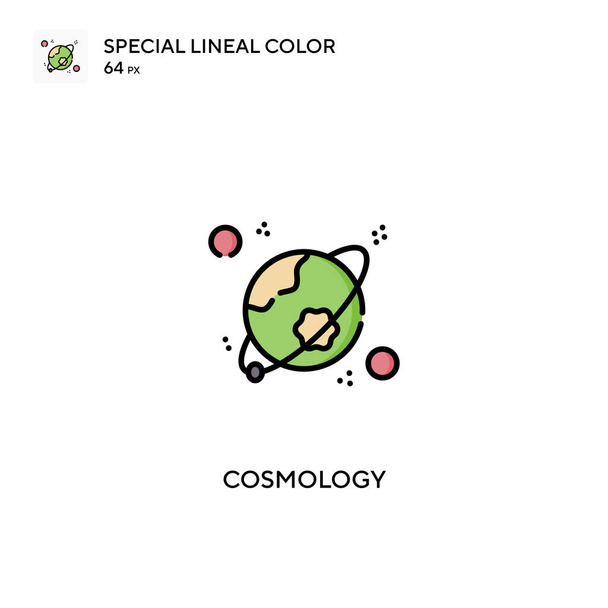 Cosmology Special lineal color vector icon. Cosmology icons for your business project - Vector, Image