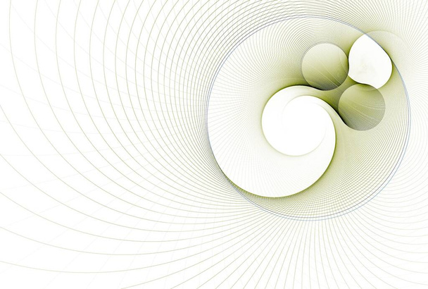 Πυκνό πράσινο και τυρκουάζ αφηρημένη συστροφή σπειροειδή κύματα σχεδιασμό - Φωτογραφία, εικόνα