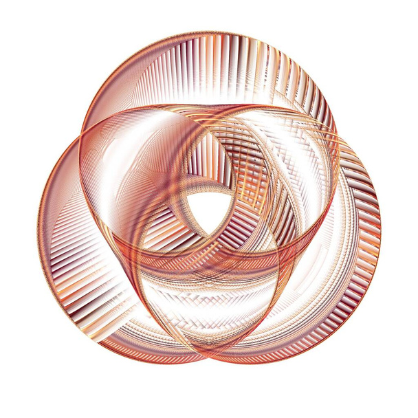 Intricate wyciszony pomarańczowy abstrakcyjny skręcanie spiralne fale projekt - Zdjęcie, obraz