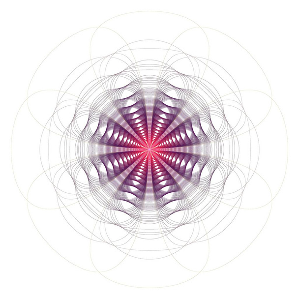 abstracte fractal illustratie voor creatief ontwerp - Foto, afbeelding