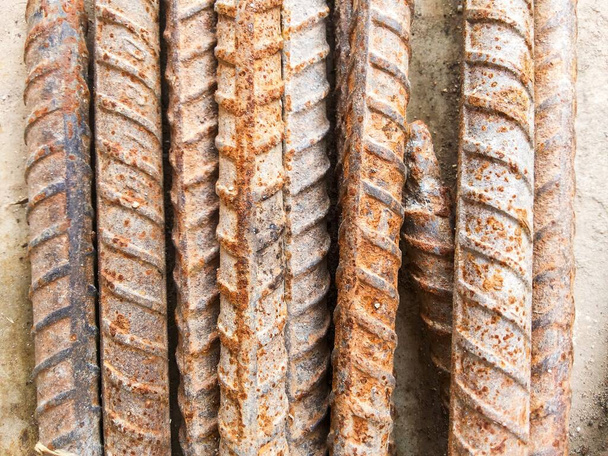 textura de varilla de hierro oxidado - Foto, imagen