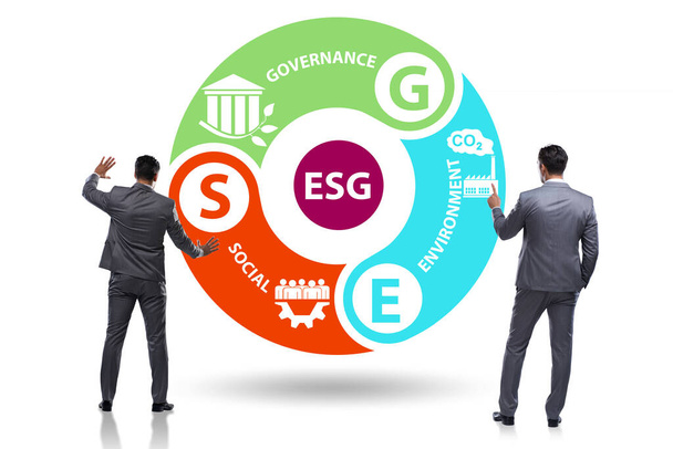 ESG-koncepció, mint környezetvédelmi és szociális kormányzás a vállalkozásokkal - Fotó, kép