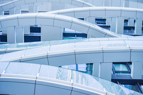 Detalles de la arquitectura Edificio moderno Fachada de vidrio Fondo empresarial - Foto, imagen