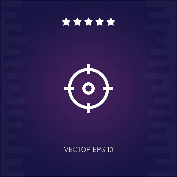 vector de destino icono ilustración moderna - Vector, imagen