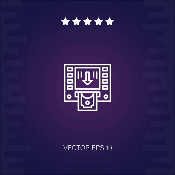 Vektorová ikona stroje ATM moderní ilustrace - Vektor, obrázek