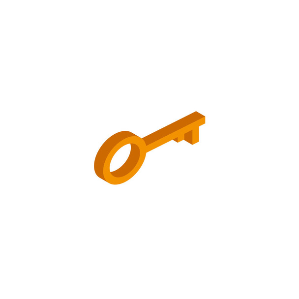 Vektor-Icon Schraubenschlüssel isometrisch. 3D-Zeichen isoliert auf weißem Hintergrund. eps - Vektor, Bild