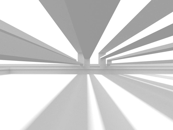 White Modern Background. Abstract Building Concept. 3d Render - Fotoğraf, Görsel