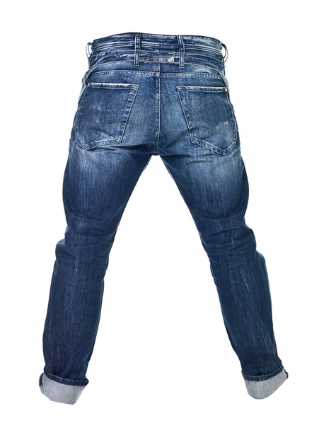 Jeans blu indossati isolati
 - Foto, immagini