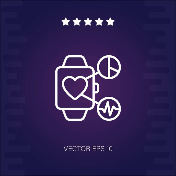 smartwatch vector icono ilustración moderna - Vector, Imagen