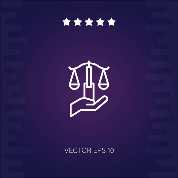 icona vettoriale giustizia illustrazione moderna - Vettoriali, immagini