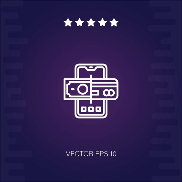 icono del vector del teléfono móvil ilustración moderna - Vector, imagen