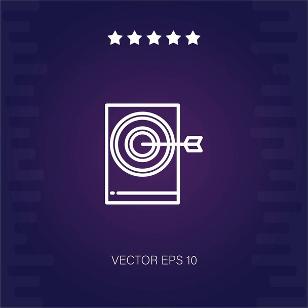target vector icon modern illustration - Vector, Image