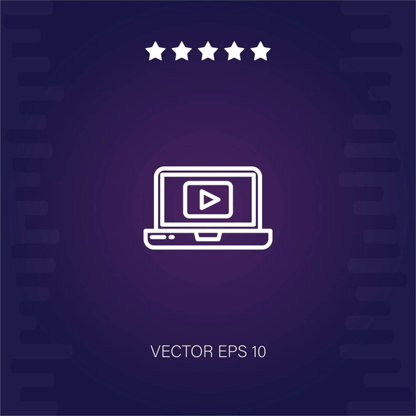 youtube vector icon modern illustration - Vector, Image
