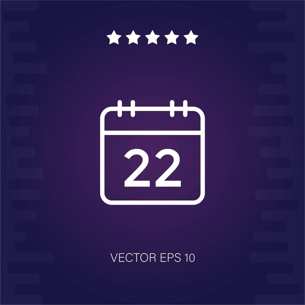 icône vectorielle de calendrier illustration moderne - Vecteur, image