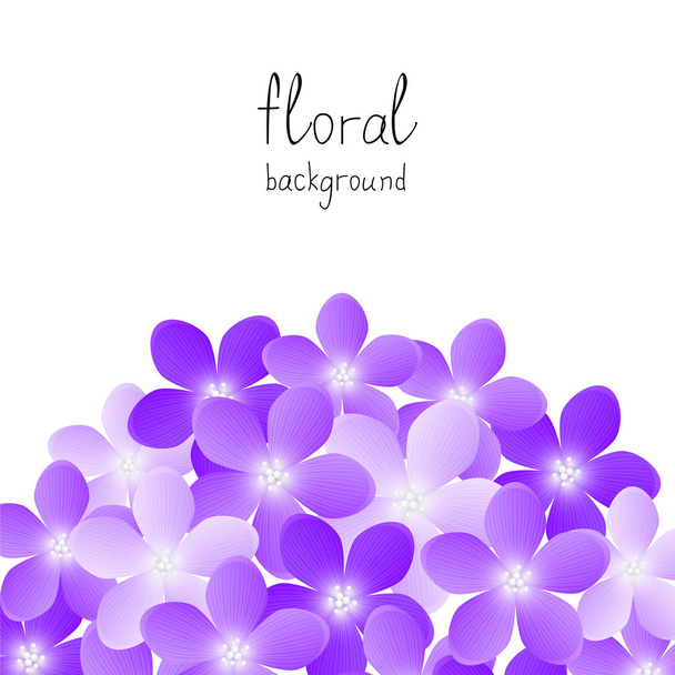 fialové květy - Vektor, obrázek