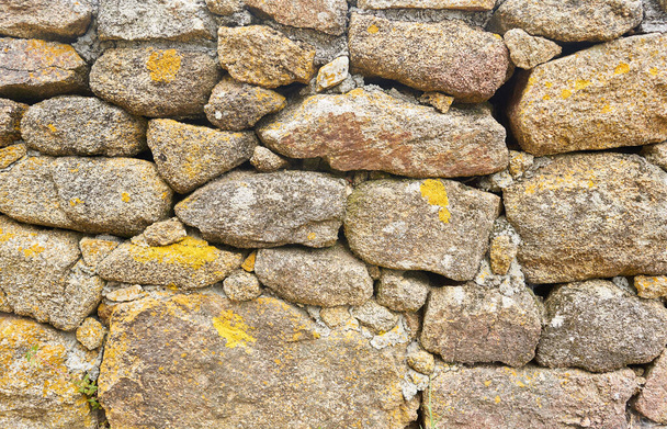 A closeup shot of a stone wall - perfect for background or wallpaper - Photo, image