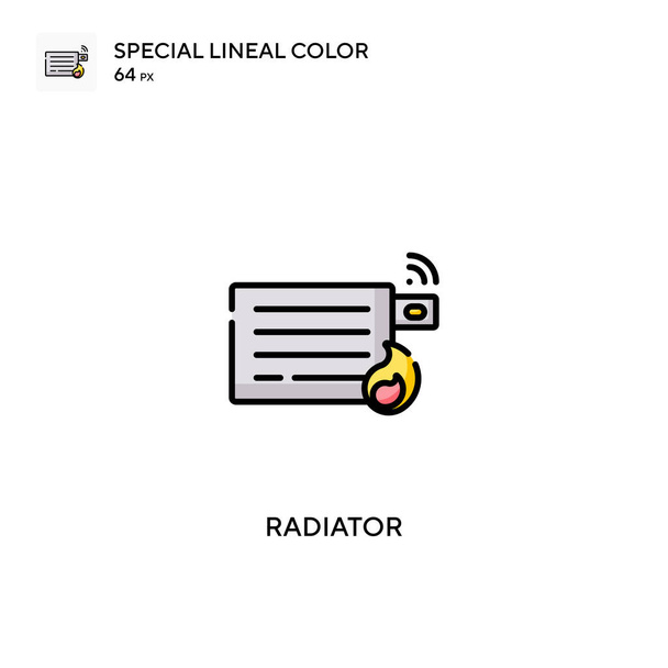 Radiator Special lineal color vector icon. Radiator icons for your business project - Vector, Image