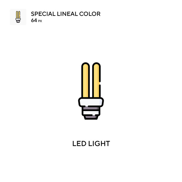 Led light Special lineal color vector icon. Led light icons for your business project - Vector, Image